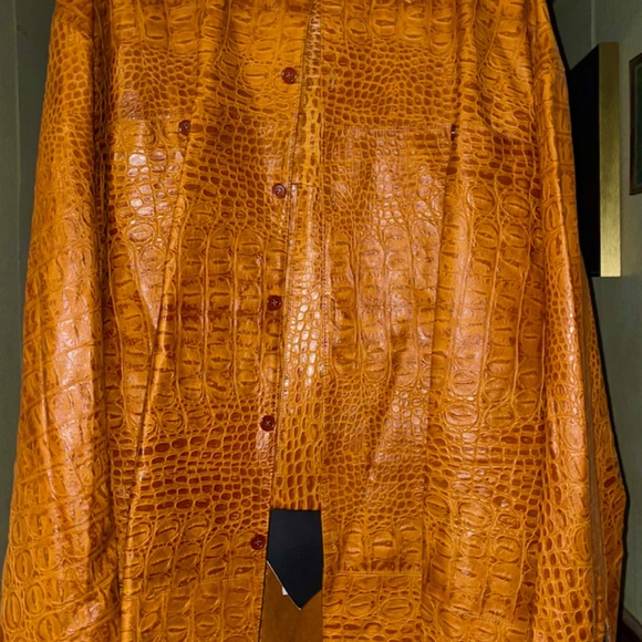 MISSANI LE COLLEZIONI Embossed Antique Naked Lambskin Suit SZ 3XL (NEW) - Picture 15 of 16